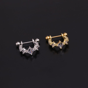 Nuevo Aro Fino de Diamante CZ para Perforación de Oreja, <span class=keywords><strong>Piercing</strong></span> <span class=keywords><strong>Orbital</strong></span>, <span class=keywords><strong>Piercing</strong></span> de Cartílago, <span class=keywords><strong>Piercing</strong></span> de Lóbulo, Aros para <span class=keywords><strong>Piercing</strong></span> de Pezón - Product Image 6