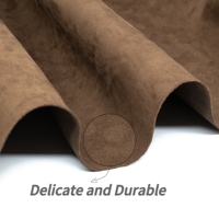 Usine Chinoise de Tissu Suédine Tissé en Polyester 100 % Recyclé pour Rembourrage de Chaises et Canapés, Matière Première Ultrasuede