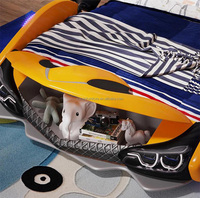Neuankömmling Auto Form Design Kinder bett Luxus Kind Mädchen Lagerung Auto Bett Kreative Kinder Schöne Jungen Rennwagen Bett Schlafzimmer Set