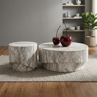 Table basse en marbre de style moderne, design 2025, écologique, durable, décorative, garantie 10 ans, meubles de salon