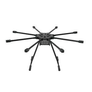 JMRRC 1300Mm Tự Làm Gấp Octocopter Khung Sợi Carbon (W/Càng Hạ Cánh) cho FPV Máy Bay Multicopter Drone Phụ Kiện