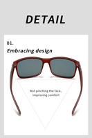 2025 nouveau élégant classique rétro Sports de plein air décontracté multi-usages lunettes de soleil à monture rectangulaire pour hommes