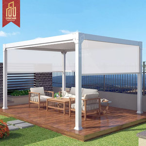 Toit à persiennes pour <span class=keywords><strong>terrasse</strong></span>, jardin, gazébo motorisé en aluminium, auvents et Pergolas avec télécommande, <span class=keywords><strong>prix</strong></span> d'usine - Product Image 6