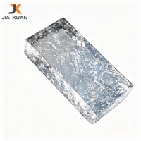 Brique de verre solide transparente de haute qualité pour la décoration de bâtiments, bloc industriel moderne pour salle de bain, cuisine extérieure solaire 50mm