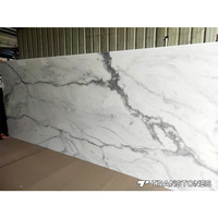 Carreau de pierre rétro-éclairé en albâtre avec aspect marbre Panneaux décoratifs en résine Grande dalle