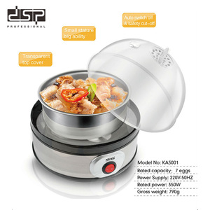Cuiseur à œufs automatique Dsp Ka5001 en acier inoxydable, monocouche, arrêt automatique, usage domestique - Product Image 3