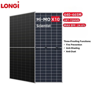 Pannello Solare LONGi Hi-MO X10 <span class=keywords><strong>Scientist</strong></span> 640W 650W 665W HPBC 2.0 Modulo Fotovoltaico Bifacciale per Sistemi Solari Commerciali e Tetti - Product Image 1