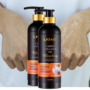 Crema Corpo e Viso Sbiancante al Collagene e Olio di Carota per Pelle Scura, Etichetta Privata (Vecchio Modello2) - Product Image 1