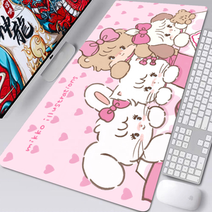 Souris de bureau de dessin animé Mikko avec accessoires, clavier de jeu Prime, tapis de rembourrage, dérivés d'anime - Product Image 4