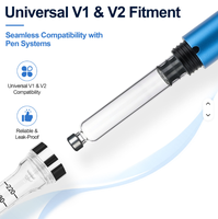 Flacon en verre borosilicate de qualité supérieure de 5 ml à 30 ml avec couvercle en aluminium, durable et écologique, pour crème de soin de la peau