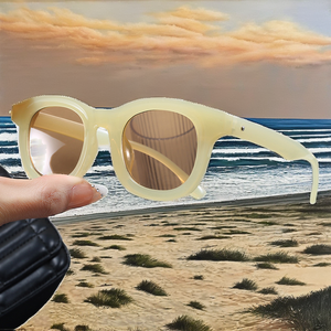 Lunettes de soleil d'été Mint Manbo UV400 légères avec verres jaune blé beige blanc vert marron bleu résistantes au vent Lunettes de soleil Candy - Product Image 2