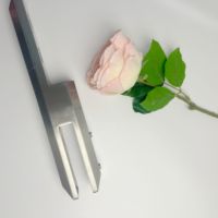Accessoire de remplacement de poteau de garde-corps de balcon et d'escalier sans cadre en acier inoxydable, avec fixation par embout en verre, design moderne, pour bricolage, résistant à la rouille