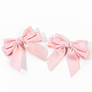 Barrettes à nœud papillon pour filles, couleurs unies, nœuds en ruban, épingles à cheveux, magnifiques pinces à cheveux, accessoires de coiffure de boutique, vente en gros - Product Image 2