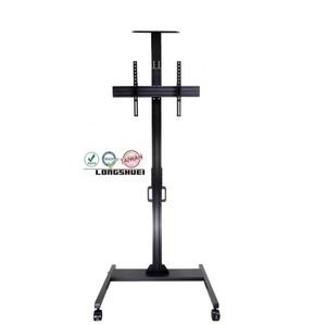 Adjustable Metal Aluminum <b>TV</b> <b>Stand</b> for 32-70 Inch <b>TVs</b> Tilted & <b>Rotated</b> 220LBS Capacity - Product Image 1