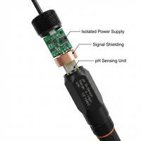 Tragbarer Digitaler Wasser-RS485-pH-Messgerät mit Inline-Sensor für Aquarien, Fischteiche und Labor-Wasserqualitätsprüfung