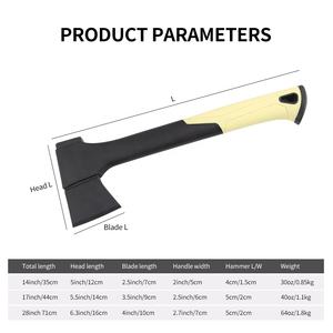 <span class=keywords><strong>Mango</strong></span> <span class=keywords><strong>de</strong></span> <span class=keywords><strong>fibra</strong></span> <span class=keywords><strong>de</strong></span> nailon antideslizante, para acampar, supervivencia, jardín, <span class=keywords><strong>hacha</strong></span>, para picar, juego <span class=keywords><strong>de</strong></span> <span class=keywords><strong>hacha</strong></span>, 14/17/28 pulgadas, gran oferta - Product Image 3