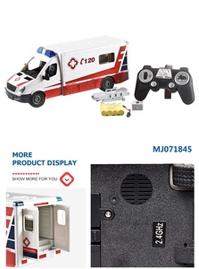 Coche de <span class=keywords><strong>control</strong></span> remoto eléctrico de alta calidad, vehículo de rescate, camión de <span class=keywords><strong>bomberos</strong></span>, radiocontrol, juguetes de hobby con música, 1:18 - Product Image 3