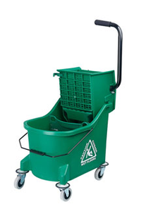 Cubo de fregona de alta resistencia con ruedas y fregona exprimidora con exprimidor de cubo Exprimidor de fregona de limpieza - Product Image 4