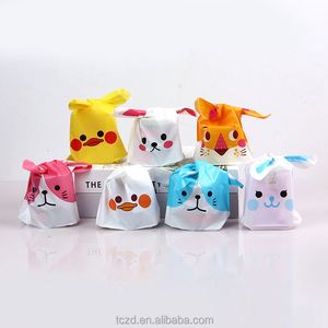 Hot Sale Customized Cute <b>Rabbit</b> Ear Stand up Pouch PE Transparent <b>Gift</b> Packaging Durable Plastic Bags for Kids Party Favors - Product Image 4