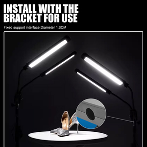 Luz de Maquillaje de Doble Brazo con Protección Ocular, 45W, Luz de Relleno Profesional, Portátil, con Control Remoto, para Transmisiones en Vivo en YouTube - Product Image 5