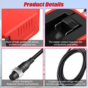 Adaptateur de batterie de moulinet de <span class=keywords><strong>pêche</strong></span> pour chargeur de batterie Milwauke 18V pour Daiwa Force Master pour <span class=keywords><strong>canne</strong></span> <span class=keywords><strong>à</strong></span> <span class=keywords><strong>pêche</strong></span> <span class=keywords><strong>Shimano</strong></span> PLEMIO série 3000 - Product Image 4