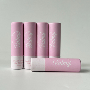 Push Up Lipstick Bálsamo labial Tubo de papel Kraft Reciclable 10g Contenedor de bálsamo labial Embalaje de cartón hecho a mano con prueba de aceite - Product Image 4