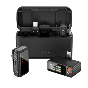 Yaka Mikrofonu <span class=keywords><strong>3</strong></span>'ü 1 Arada Kablosuz Mikrofon, Yapay Zeka ve Sekiz Seviyeli Gürültü Azaltma Özellikli Profesyonel Ses Kayıt Mikrofonu - Product Image 5