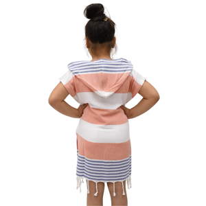 Poncho da Surf Turco con Cappuccio per <span class=keywords><strong>Bambina</strong></span>, Asciugamano 100% Cotone con Nappine, Motivo Originale e Carino, Ipoallergenico, per Natale - Product Image 3