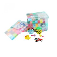 2.6mm Fusible Perles Multi-couleurs Diy Handmade Plastic Perler Boxed Hama Beads Set pour Enfants