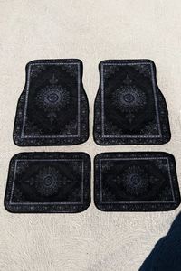 맞춤형 색상 패턴 자동 차량용 범용 앞뒤 페르시안 빈티지 스타일 4개 자동차 바닥 매트 - Product Image 4