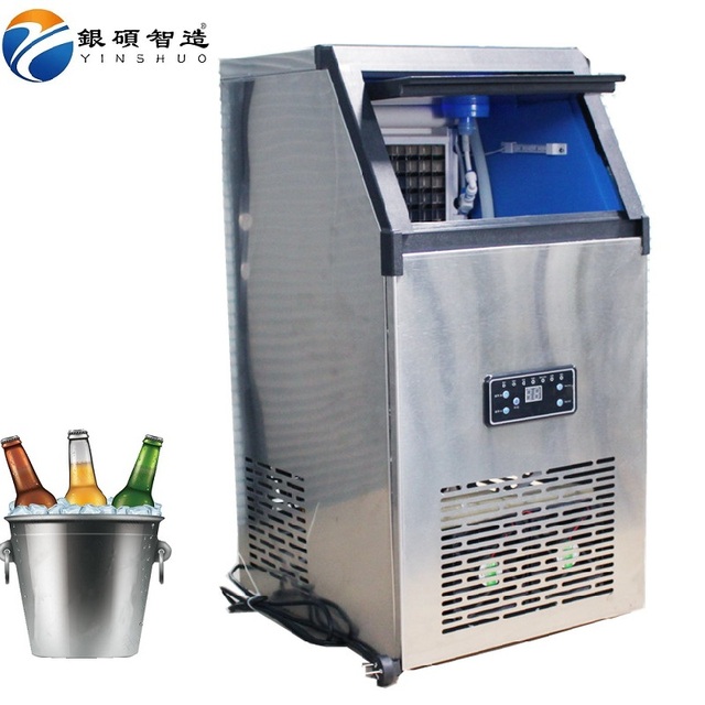 SK-20F Commercial Electric Portable Ice Maker Machine 30KG/24hours Capacity Ice Cube Stainless Steel 220V 1 Year Warranty