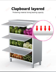 Puertas abatibles Utensilios de cocina Casillero con solapa superior Muebles de cocina de acero inoxidable Gabinetes de cocina modernos Armarios Cajón Cesta - Product Image 6