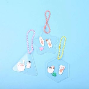 Make Customised <b>Custom</b> Shape Round Clear Blank Acrylic <b>Keychain</b> - Product Image 3