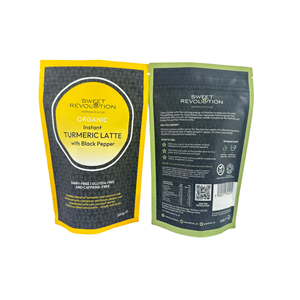 กระเป๋าแบบยืนขึ้นพิมพ์ลายกำหนดเองสำหรับบรรจุอาหารมีซิปแบบยูโรโฮลฟอยล์ - Product Image 3