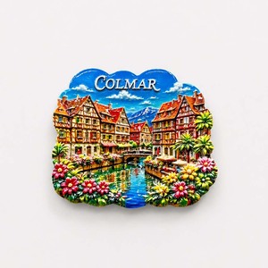 Aimants de réfrigérateur en résine 3D en gros, souvenirs de voyage français, motifs de monuments de Paris, <span class=keywords><strong>Marseille</strong></span>, Provence pour les boutiques de cadeaux et l'affichage en magasin. - Product Image 6