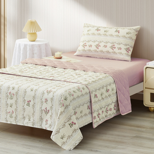 Ensemble de couette d'hiver pour la literie en gros <span class=keywords><strong>rose</strong></span>, ensemble de draps et de housse de couette - Product Image 1