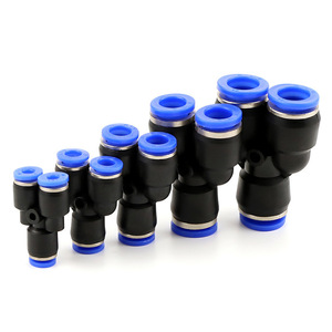 Dde Dade Pneumatics Three Way Y Type <b>Quick</b> <b>Connector</b> Py 04 06 08 10 12 14 16 Mm Pbt Plastic Pneumatic Parts - Product Image 2
