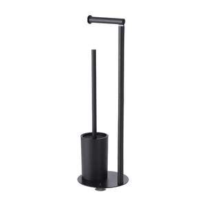 Wesda QT270 <span class=keywords><strong>Porta</strong></span> <span class=keywords><strong>Carta</strong></span> <span class=keywords><strong>Igienica</strong></span> e Scopino Verticale Multifunzionale <span class=keywords><strong>in</strong></span> <span class=keywords><strong>Acciaio</strong></span> <span class=keywords><strong>Inox</strong></span>, Moderno, Ecologico e Antiscivolo - Product Image 1