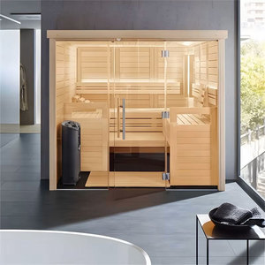 4 người gỗ tuyết tùng trong nhà phòng tắm hơi hiện đại sang trọng phòng xông hơi - Product Image 3