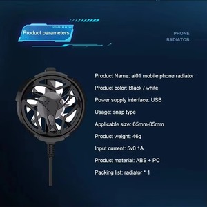 Ventilador Enfriador de Teléfono Móvil con Clip, Luz RGB, Bajo Ruido, Refrigeración por Aire, Radiador para Teléfono para Juegos y Transmisión en Vivo - Product Image 6