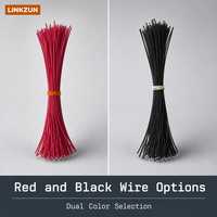 Kabel UL10368 UL3266 26AWG Merah Hitam dengan Ujung Terbuka 185±5mm untuk Palu Listrik WU312, Baterai, dan Kabel Kontrol