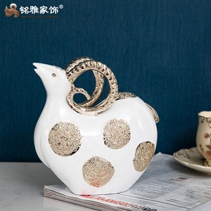 Piccola statua di capra decorazioni per la casa scultura in resina animale carino - Product Image 3