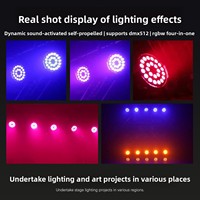Projecteur de scène 24 LED pleine couleur en alliage d'aluminium étanche IP68, lumière d'ambiance 4-en-1 à sept couleurs, 30 000 heures