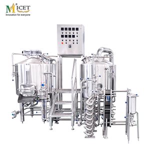 Système de micro-brassage 300L, équipement de production de bière artisanale, équipement de brasserie en acier inoxydable à 2 cuves pour pub, bar, hôtel - Product Image 1
