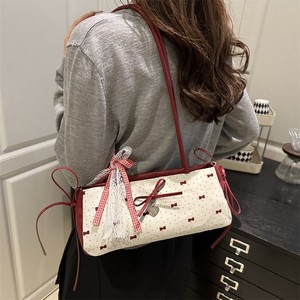 Bolso de Hombro Individual para Mujer, de Tela Burbuja Dulce y Fresca, con Lazo Elegante, Estilo Minimalista, Moda 2026, Gran Venta - Product Image 4