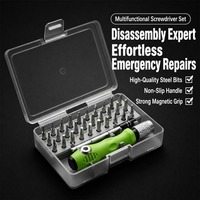 Kit de tournevis 32-en-1 avec embouts pour vis et écrous, pour réparation domestique, portable