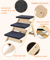 Tapis rectangulaire moderne en bois massif antidérapant pour animaux de compagnie, à grain croisé, avec cadre en pin, résistant aux morsures pour Corgi, avec étiquetage gratuit pour chiens
