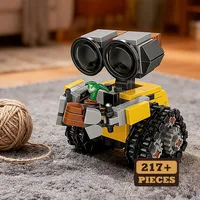 Más de 200 Piezas de Mini Robots Wall-e, Bloques de Construcción MOC, Kits de Ladrillos DIY, Juguetes Creativos para Niños, Regalos para Niños y Adultos