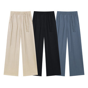 Pantalones Deportivos de Lona Rectos, Ligeros y de Secado Rápido, con Logotipo Personalizado, Transpirables, Elásticos, Casuales, para Hombre, para Actividades al Aire Libre - Product Image 1