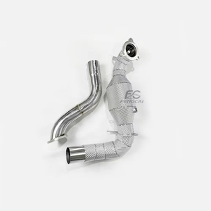 ท่อดาวน์ไปป์ Ss304อัตราการไหลสูง A35L A35 Mercedes Benz <span class=keywords><strong>AMG</strong></span> 2.0T W177 2019-2023ท่อไอเสียพร้อมฉนวนกันความร้อนประสิทธิภาพการแข่งรถ - Product Image 2